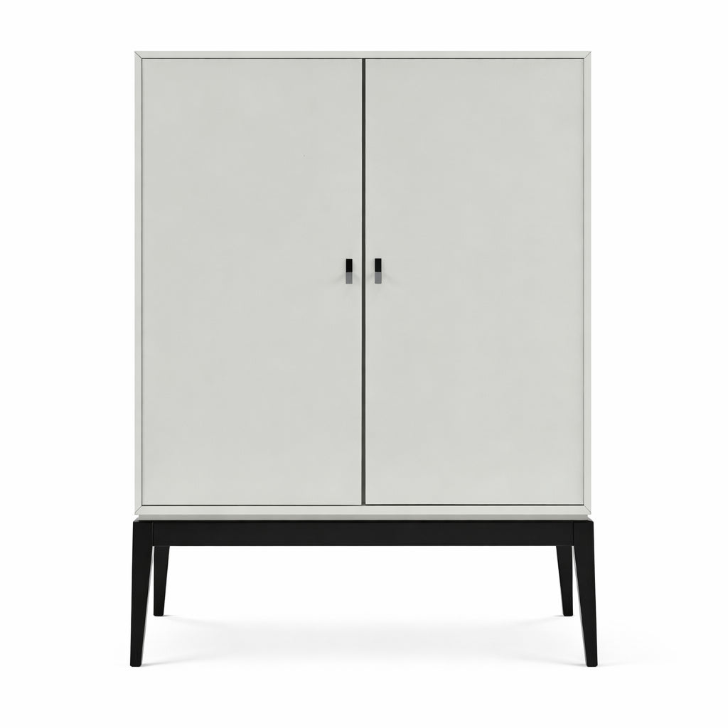 Pasadena Cool Grey 2 Door Drinks Cabinet