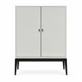 Pasadena Cool Grey 2 Door Drinks Cabinet