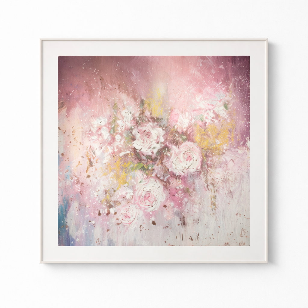 Rose Reverie Wall Art 80x80cm