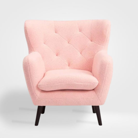Yak Pink Sheepskin Armchair