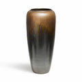 Tall Ceramic Pot Bronze Drip 90cm