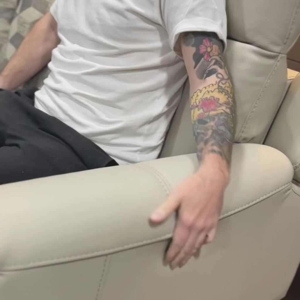 Madrid 2 Seater Electric Recliner - Light Grey