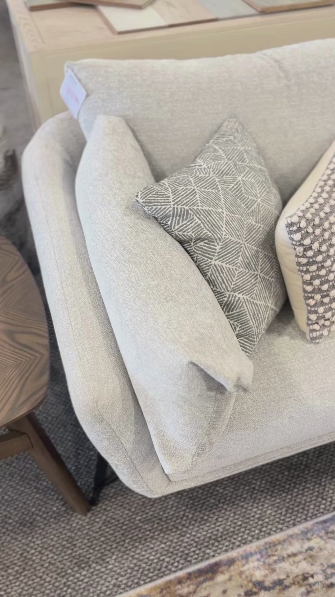 Hilton Corner Sofa - Light Grey  (right)