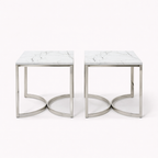 Ritz Faux Marble Side Table (Set of 2)