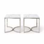 Ritz Faux Marble Side Table (Set of 2)