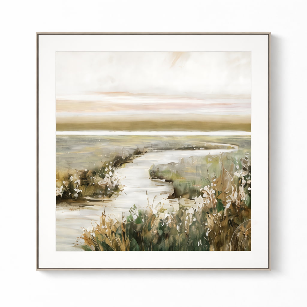 Rivers Dawn Wall Art 80x80cm