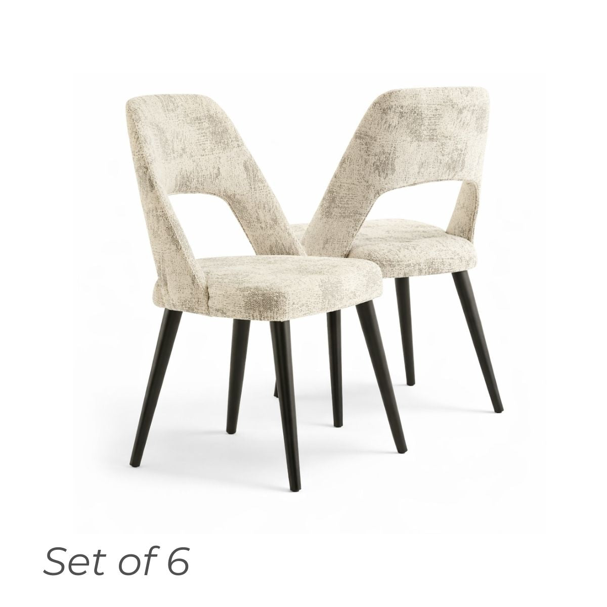 Viola Dining Chair - Silver / Grey  (Set of 6)