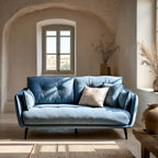 Siena Blue 2 Seater Sofa