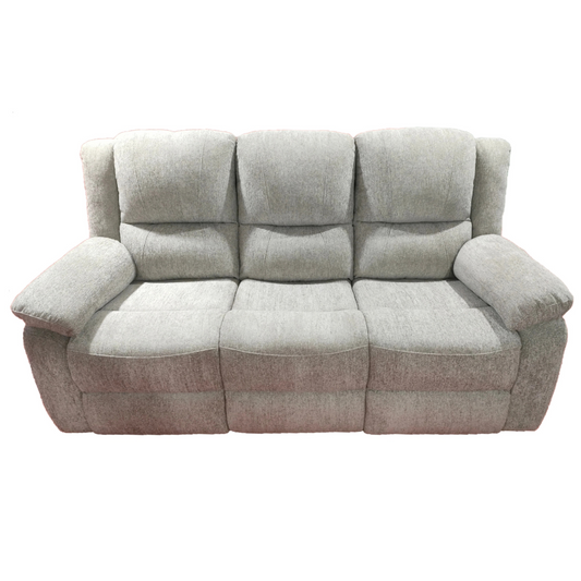 Austin 3 Seater Recliner Sofa - Light Grey