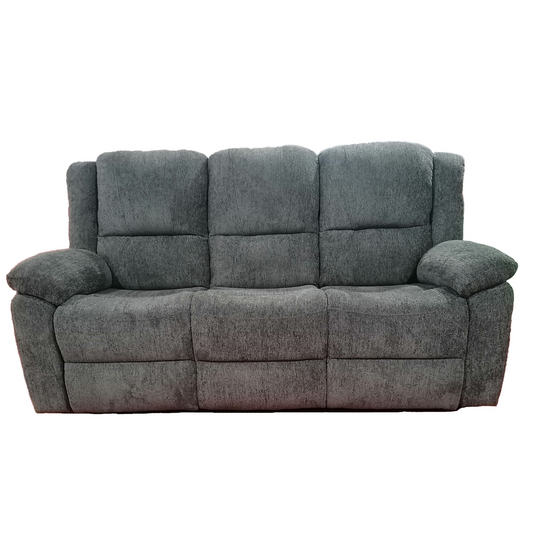 Austin 3 Seater Recliner Sofa - Dark Grey