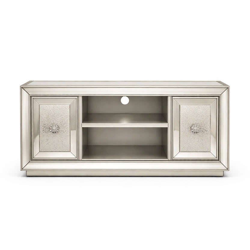Sofia Silver 2 Door TV Unit - Elegant Entertainment Storage – Orchard Home