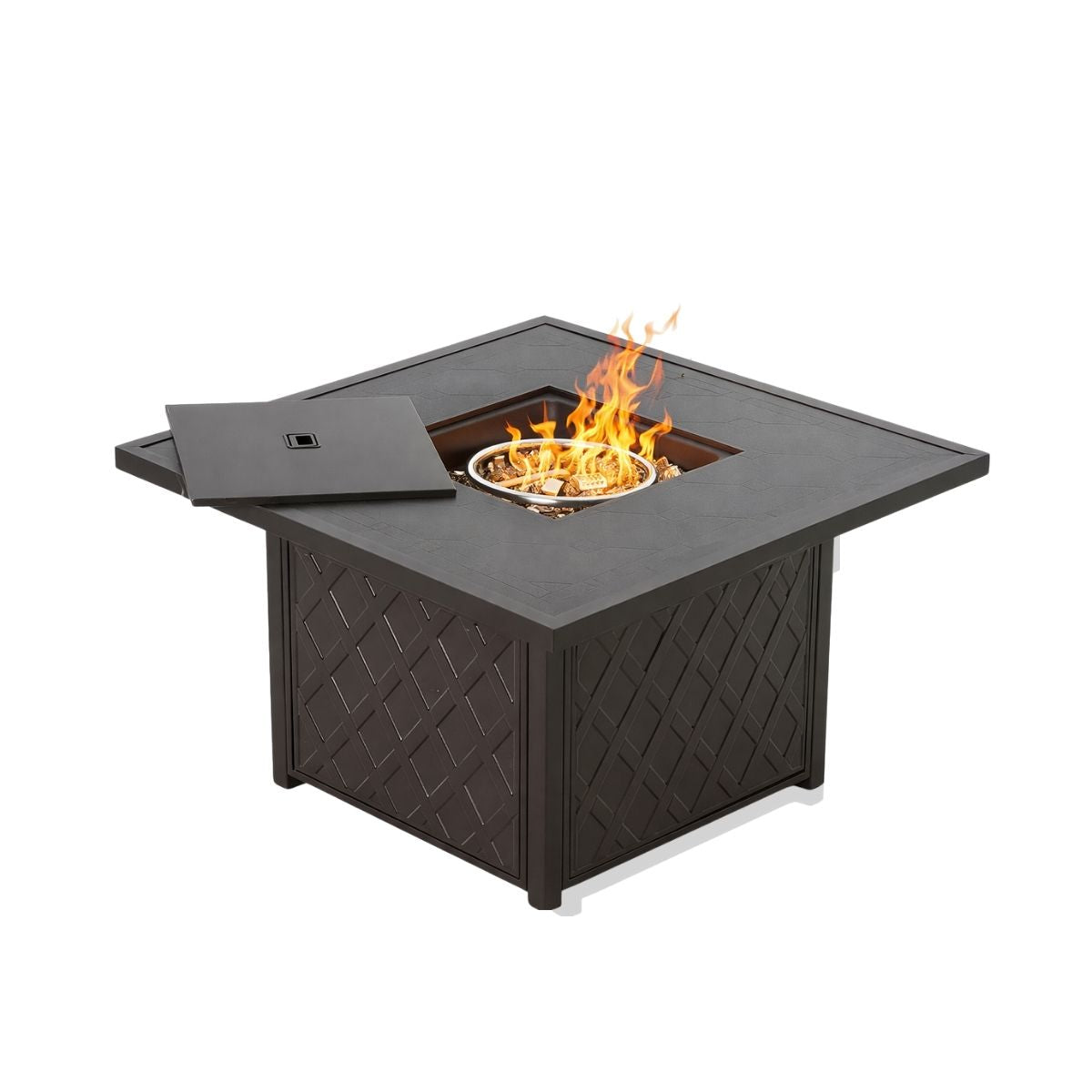 Stamford Outdoor Fire Pit & 4 Chairs Set