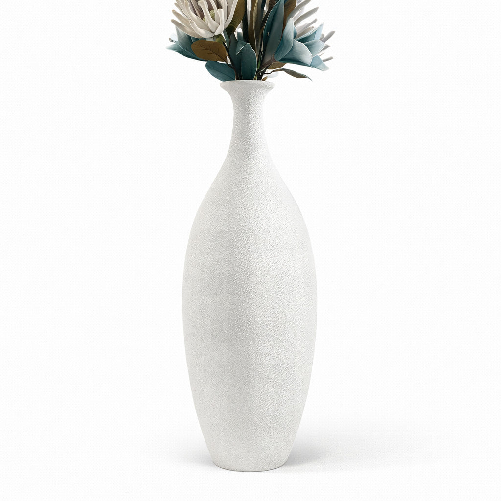 White Textured Resin Pot 1m