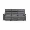 Taylor 3 Seater Recliner - Leather Air - Antique Grey