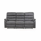 Taylor 3 Seater Recliner - Leather Air - Antique Grey