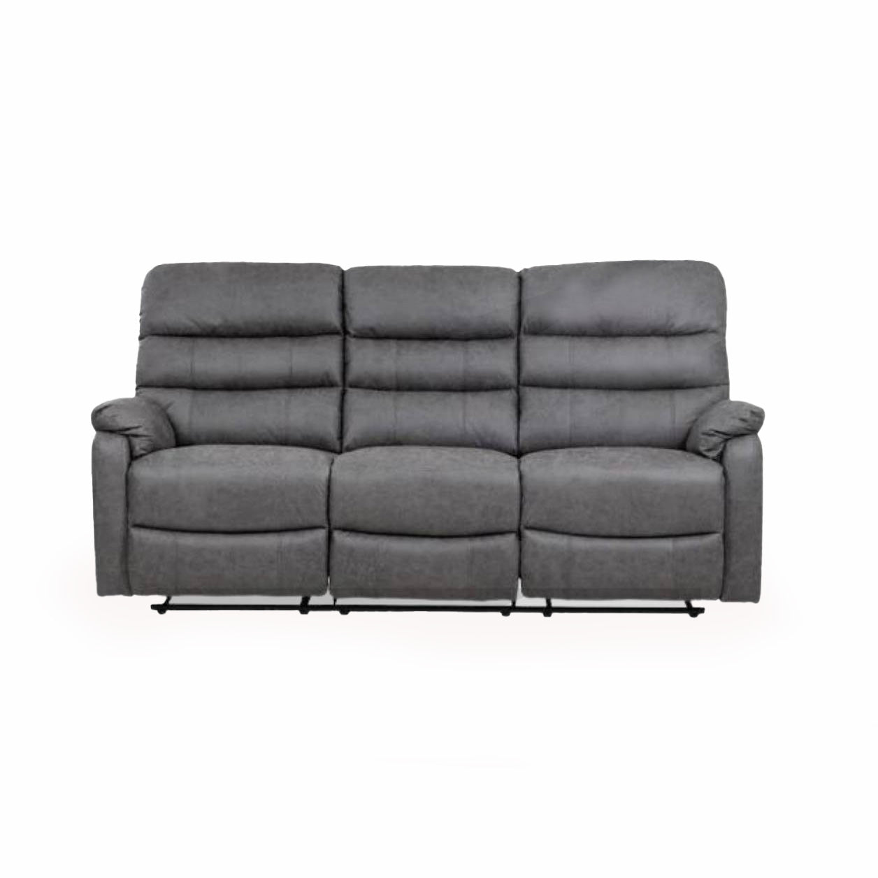 Taylor 3 Seater Recliner - Leather Air - Antique Grey
