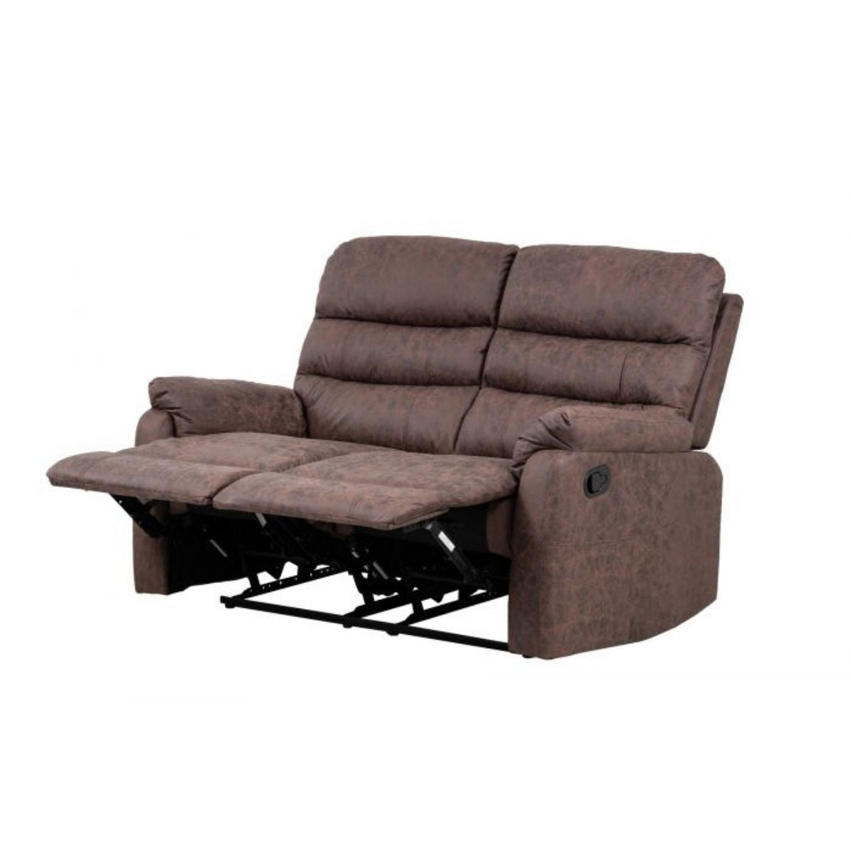 Taylor 2 Seater Recliner - Leather Air - Antique Brown