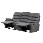 Taylor 3 Seater Recliner - Leather Air - Antique Grey