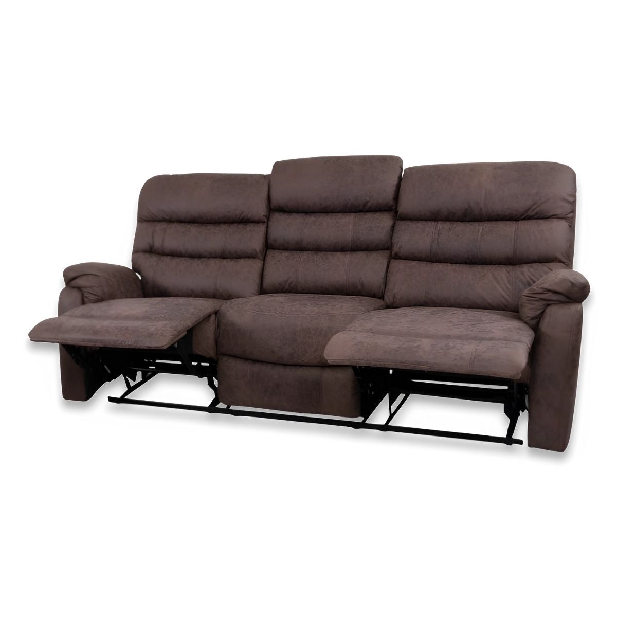 Taylor 3 Seater Recliner - Leather Air - Antique Brown