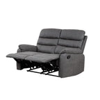 Taylor 2 Seater Recliner - Leather Air - Antique Grey