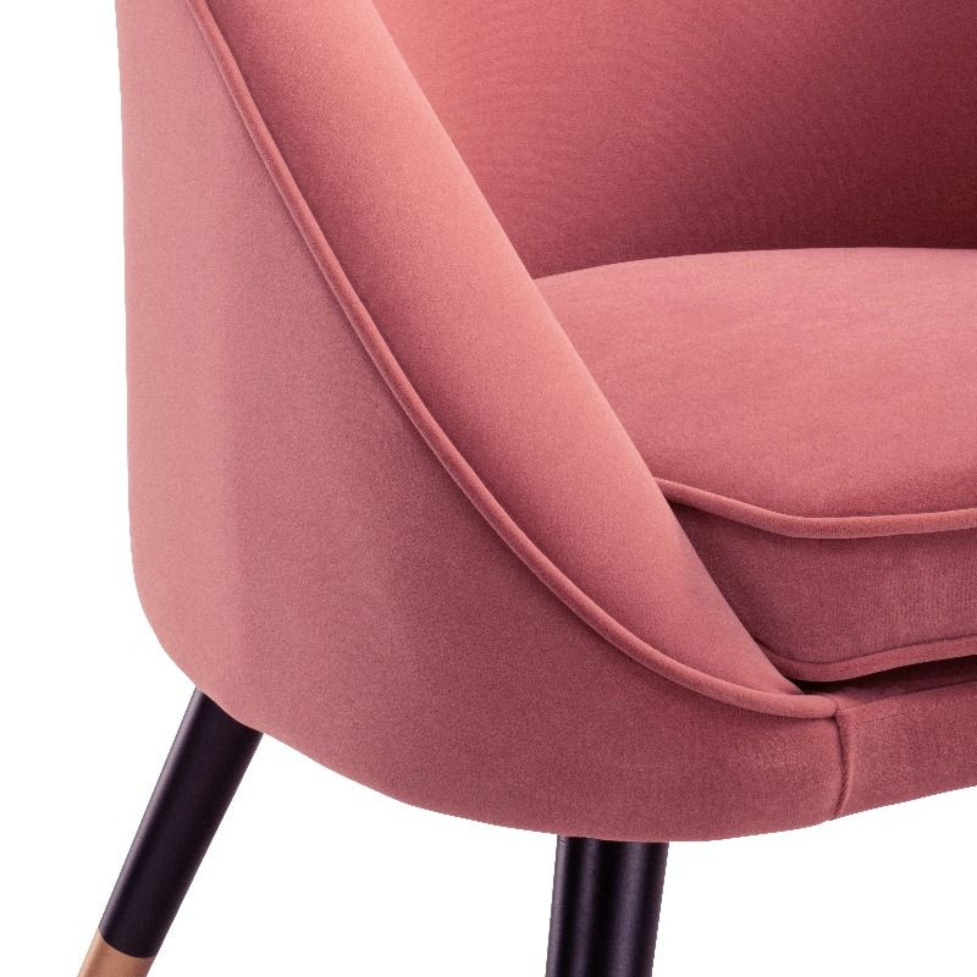Oakley Pink Velvet Tub Chair