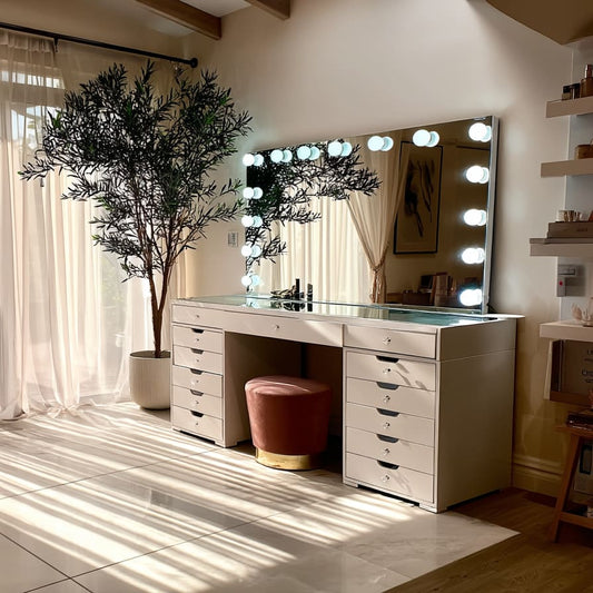 Hollywood White Dressing Table Pro