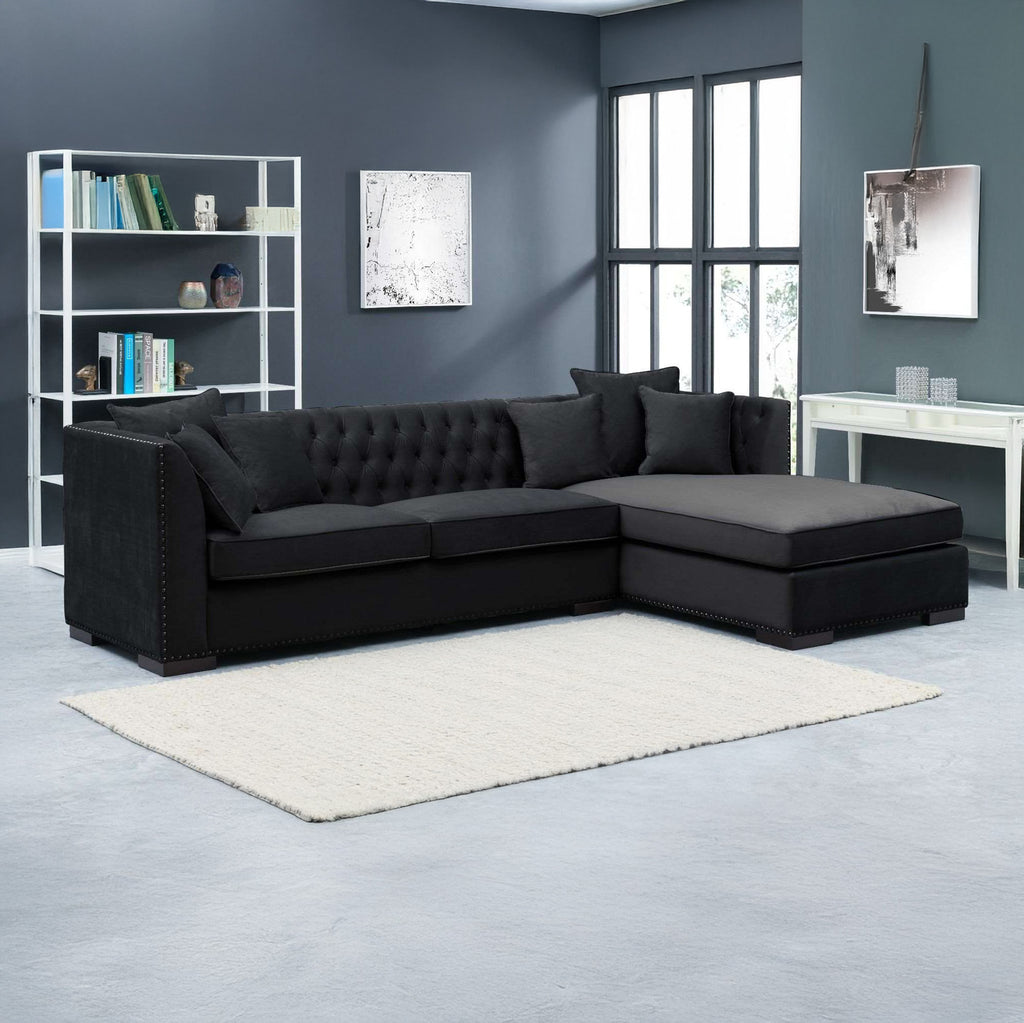 Chester Black Right Corner Suite