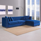 Chester Blue Right Corner Suite