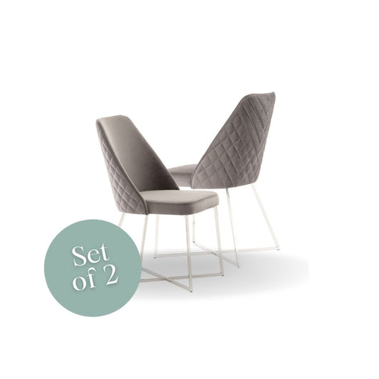 Vip Chair- Grey (Set of 2)