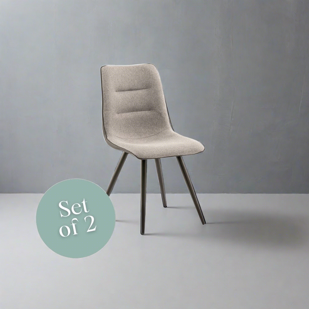 Nuna Dining Chair  - Grey (Set of 2)