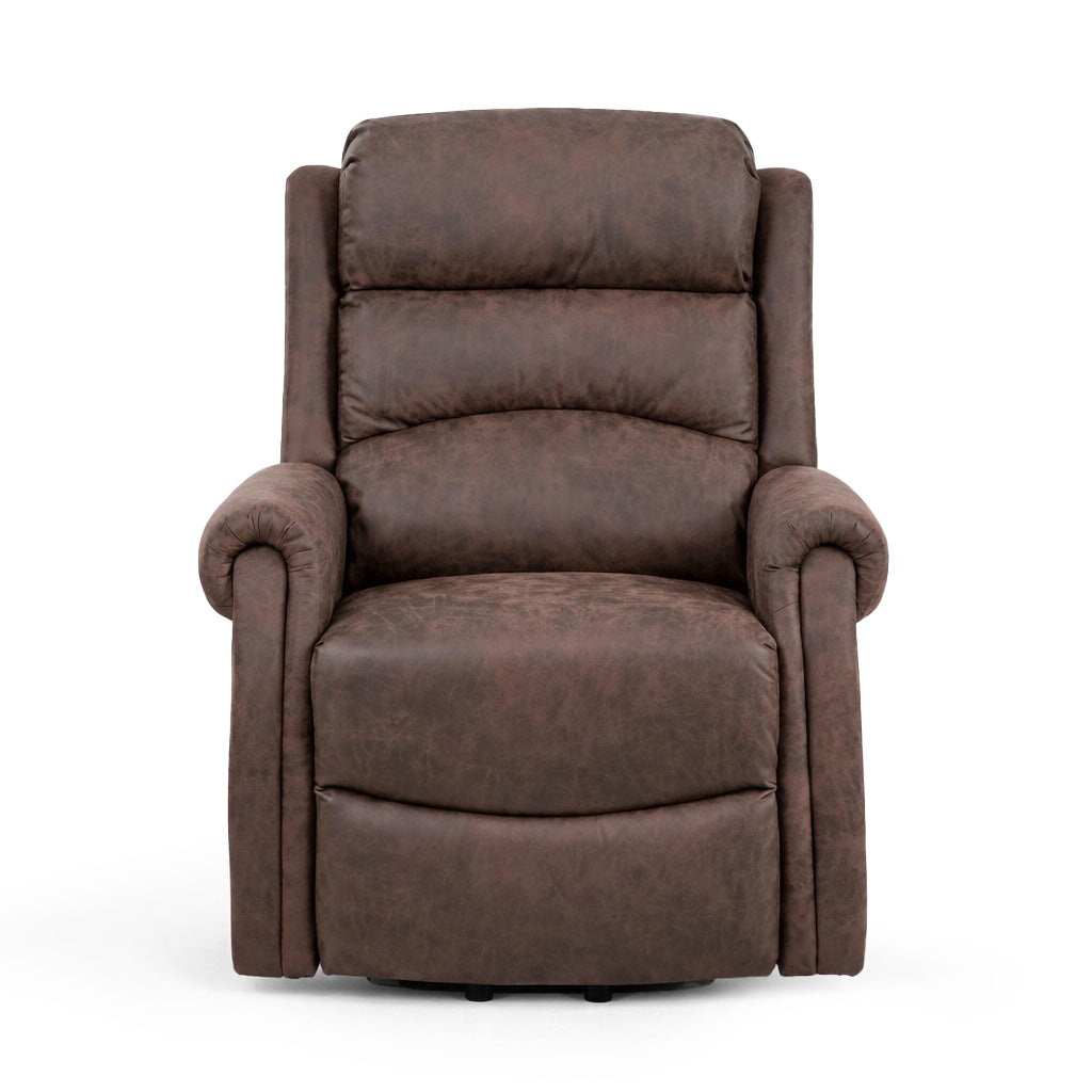 Willis Dual Motor Lift & Tilt Recliner Chair - Antique Brown