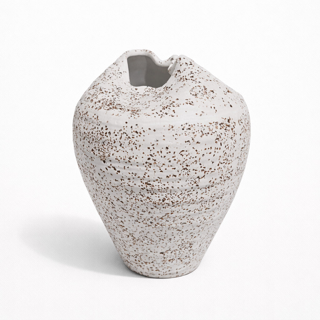 Ceramic Flopped Rustic Vase