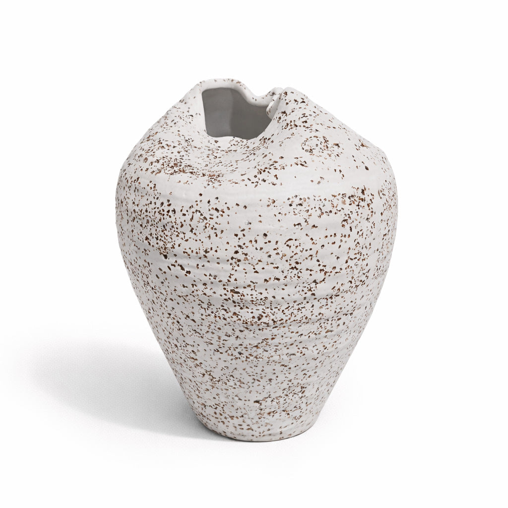 Ceramic Flopped Rustic Vase