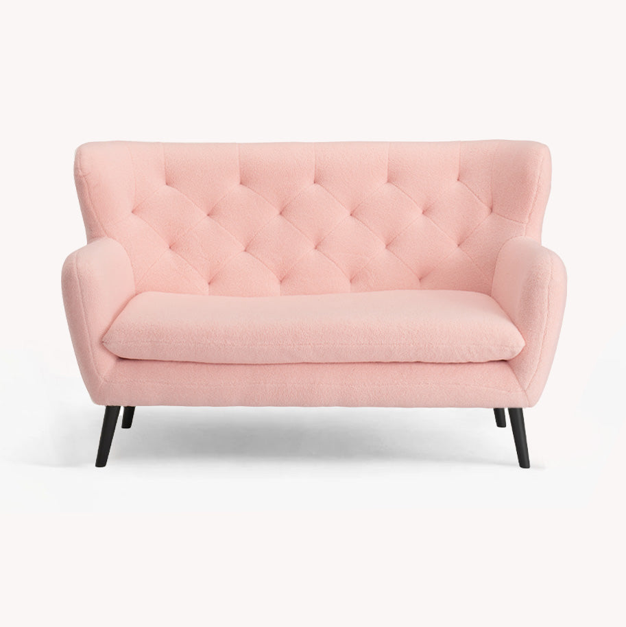 Yak 2 Seater Pink Sheepskin Sofa
