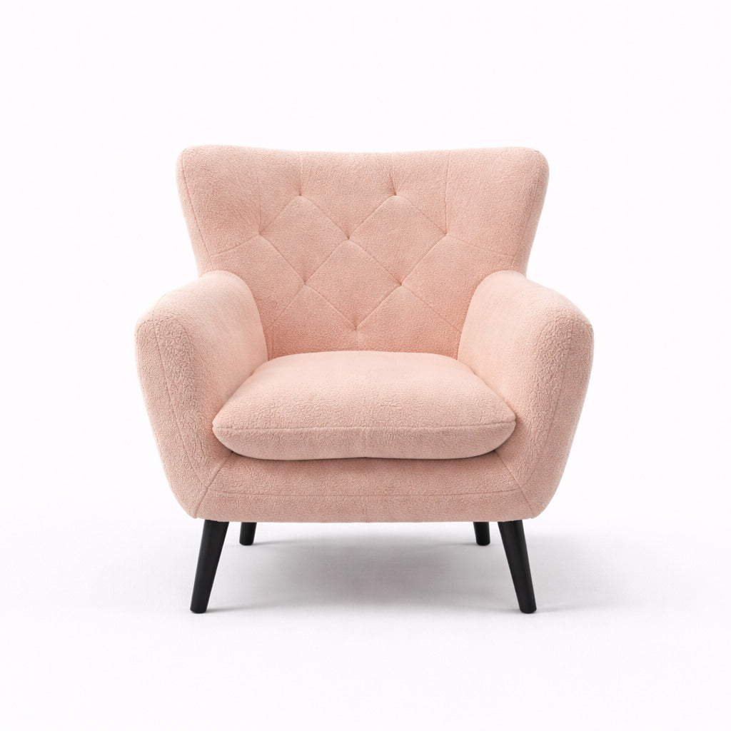 Yak Pink Sheepskin Armchair
