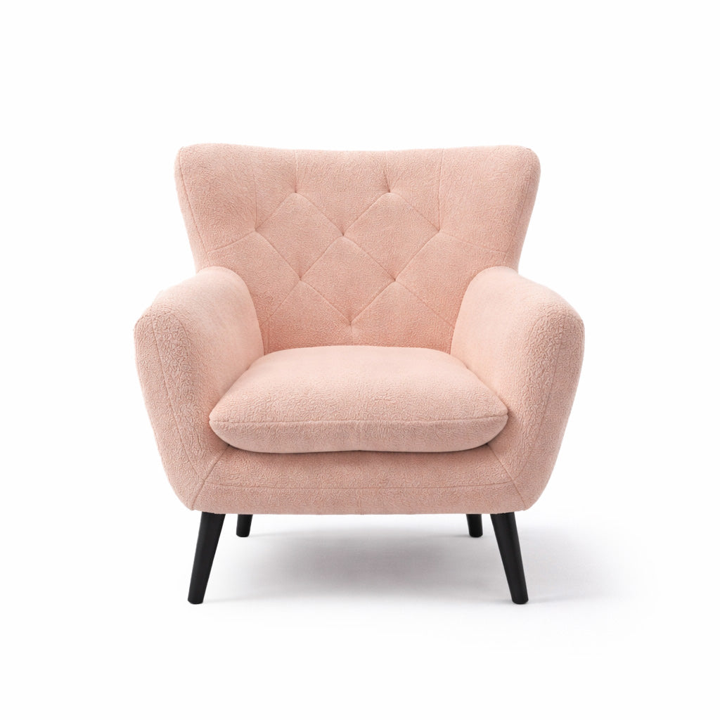 Yak Pink Sheepskin Armchair
