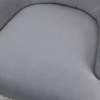 Set of 6 Lion Knocker Dining Chair-Grey Velvet