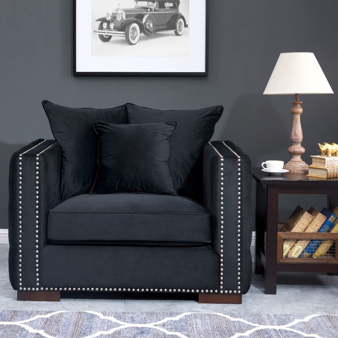 Moscow Chair - Black Velvet