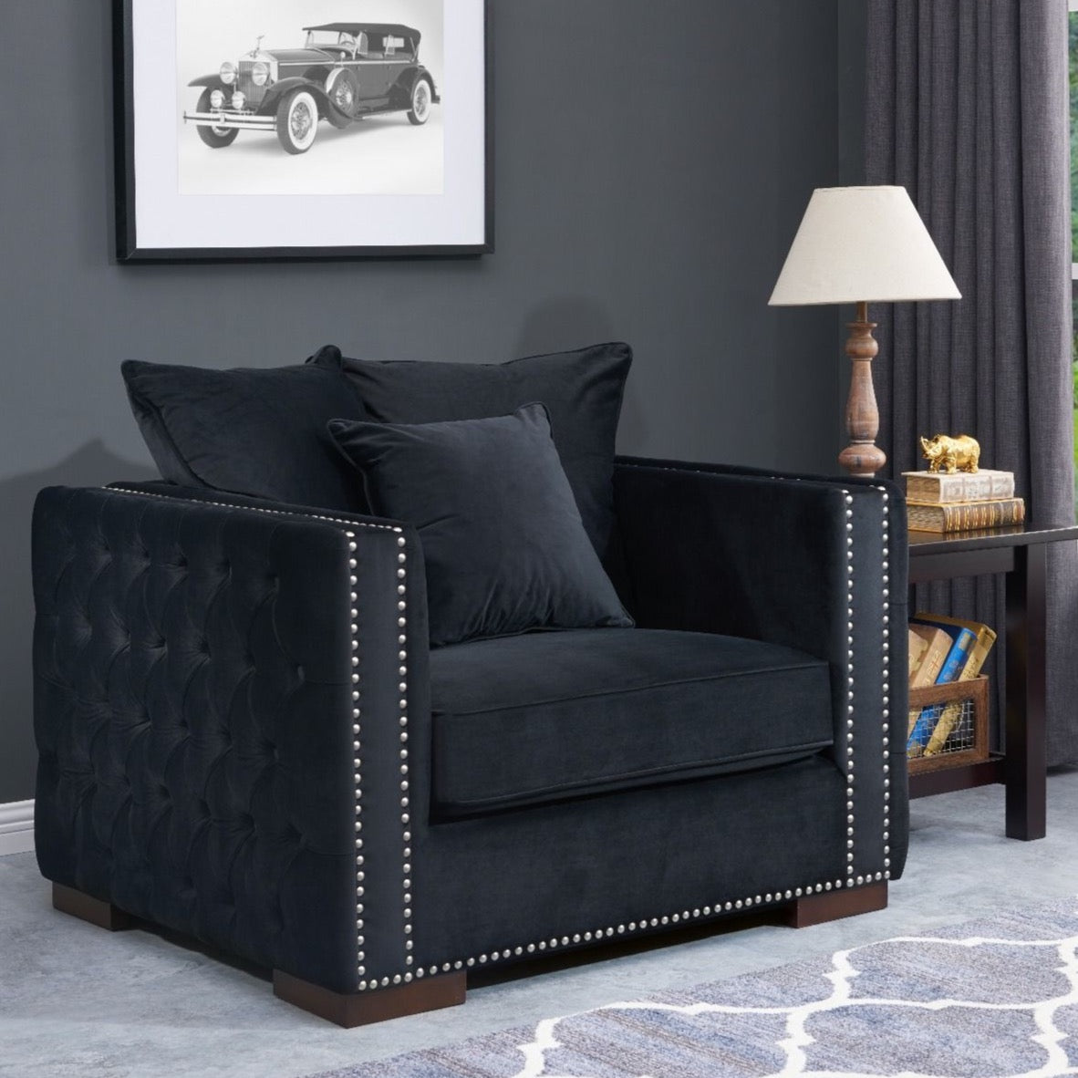 Moscow Chair - Black Velvet