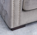 Moscow 2 Seater Sofa - Grey Velvet