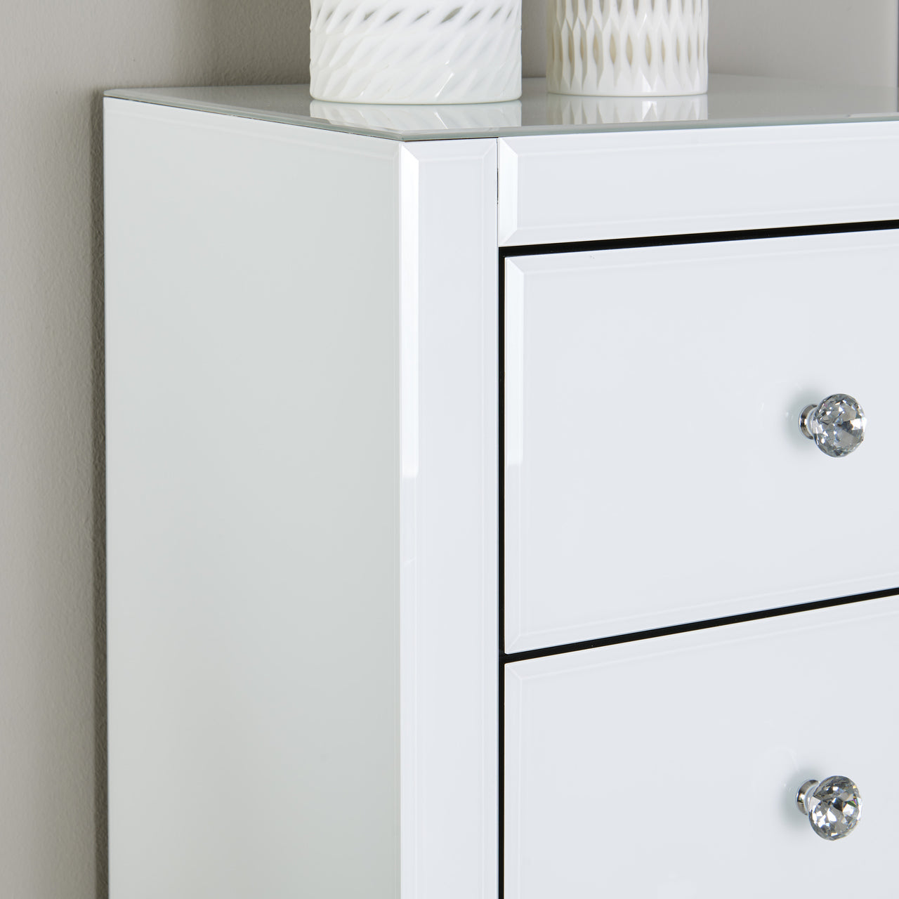 Hollywood 5 Drawer Tallboy - White