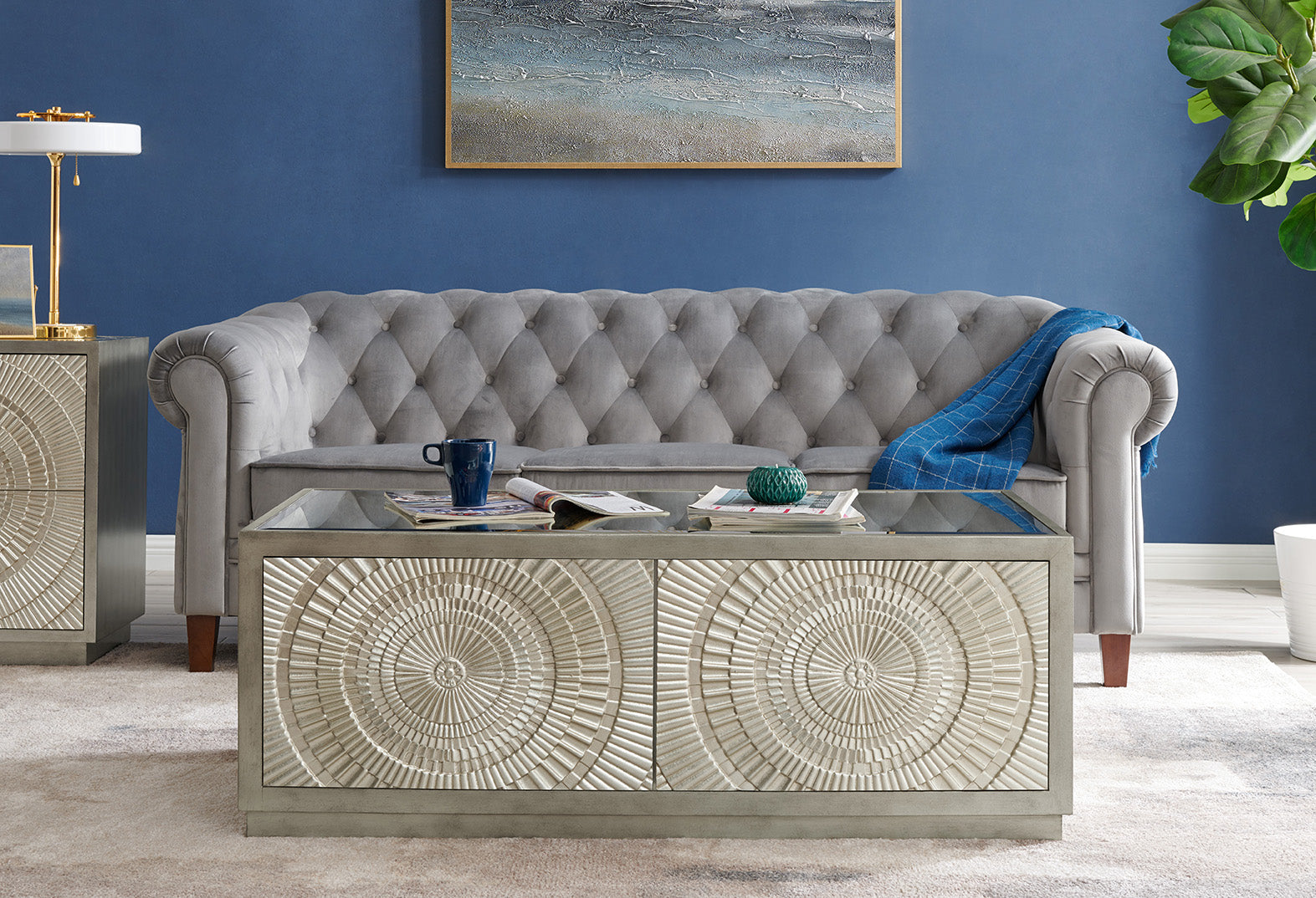 Frenso Coffee Table - Silver