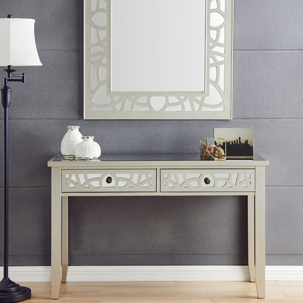 Console Table Mirror Gallo Champagne Console Table & Mirror – Elegant Set for Sophisticated ...