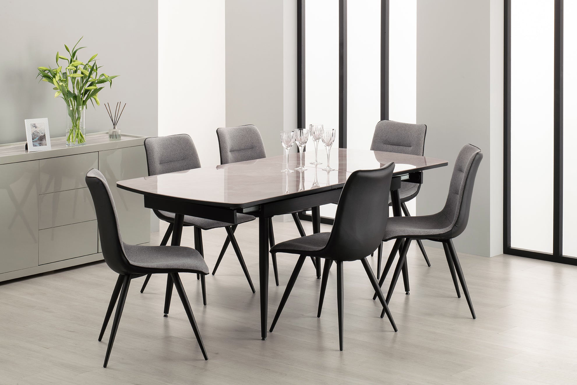 Nuna Dining Chair - Grey (Set of 2)