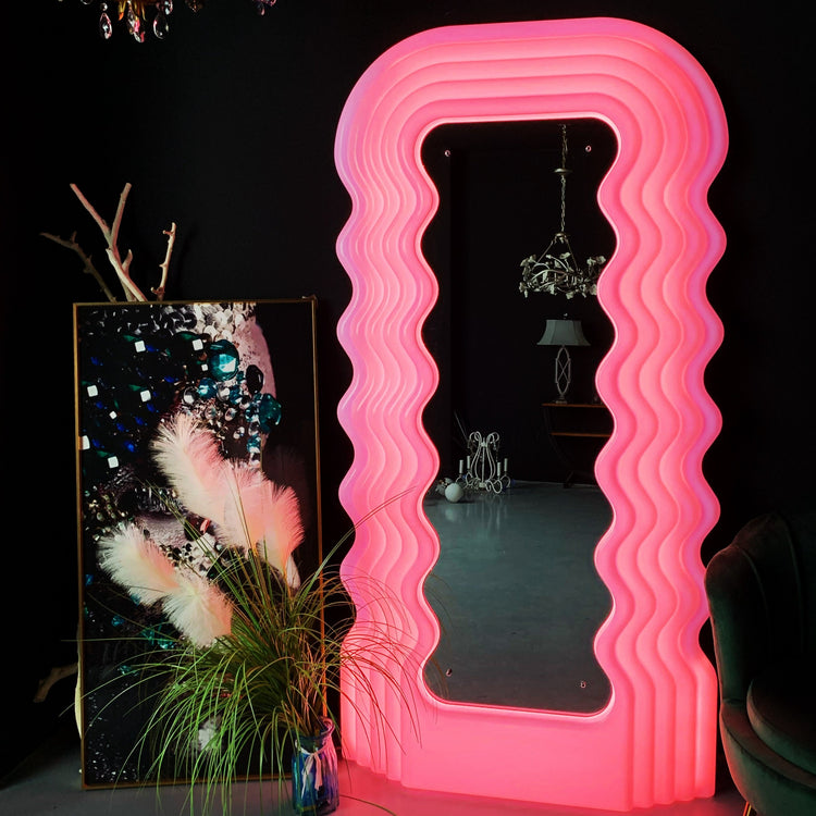 Neon Wave Mirror - 7 colour options