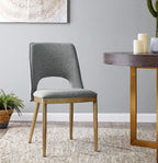 Morgan Dining Chair - Brass / Grey (Set of 2)