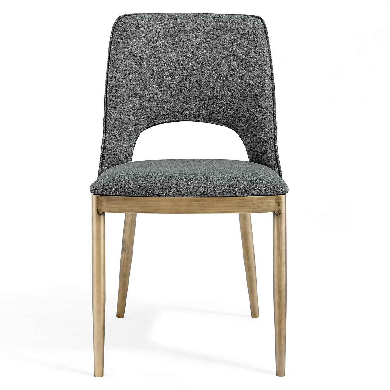Morgan Dining Chair - Brass / Grey (Set of 2)