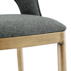 Morgan Dining Chair - Brass / Grey (Set of 2)