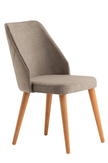 Zara Dining Chair - Charcoal Grey / Walnut (Set of 6)