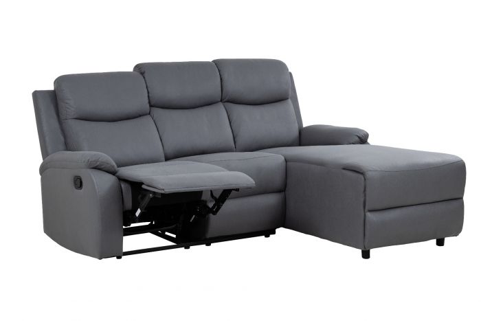 Crosby Corner Recliner Sofa - Right - Grey